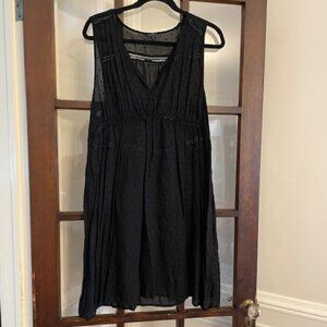 Lucky Brand Black Sleeveless Mini Dress, Size Large